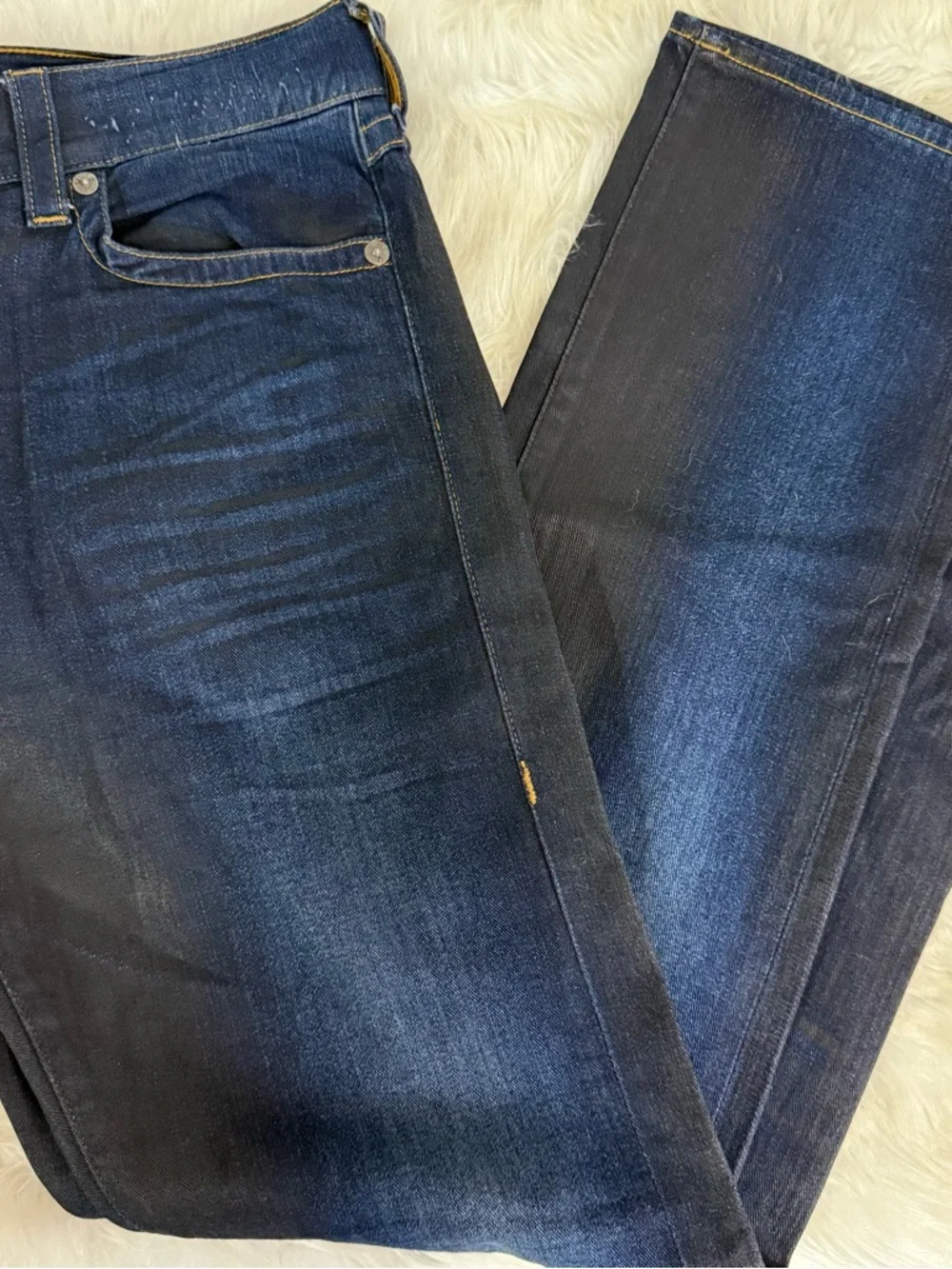 True Religion Ricky Relaxed Straight Jeans Dark Wash Size 36